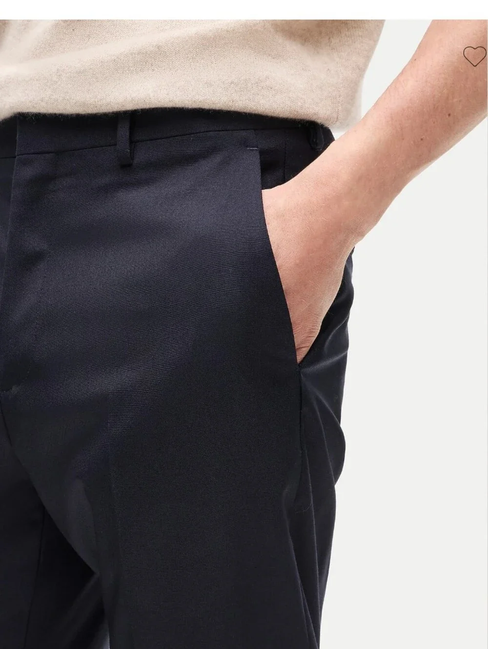 J Crew Crosby Classic-fit suit pant in Italian wool BT800 Sz 36x34 Black